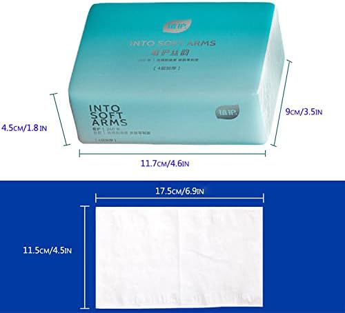 10 Опаковки Мека Малка кърпички за лице, за Еднократна употреба Кърпа за лице, Материали от дърво-влакнеста маса, ПАМУК, Кърпа за лице, с Бяла Хартиена кърпа за лице, 4