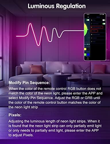 Неонови Въжени Светлини FAUYES USB, 6,56 фута RGBMETEOR LED, Водоустойчив дизайн IP67 Направи си сам, Синхронизиране на музика, 24-ключ на дистанционното управление, управление на ?