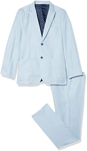 Бельо костюм за момче Isaac Mizrahi Slim Fit от смес от Chambre и лен