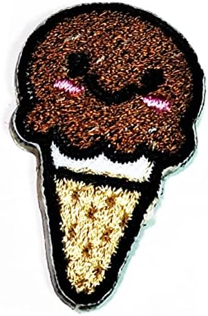 Rareeasy Кръпка Мини Шоколадов сладолед Мультяшная Стикер Лепенки Апликация Бродерия на Iron Иконата САМ Занаяти Ръчно изработени