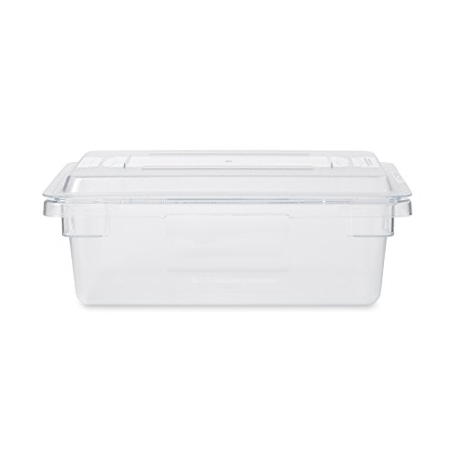 Капак кутия за съхранение на продукти Rubbermaid Commercial Products 2, 3,5 и 5 литра, прозрачна (FG331000CLR) (опаковка от 2 броя)