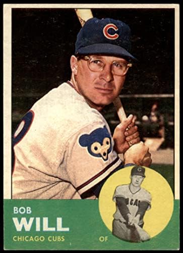 1963 Topps 58 Боб Уил Чикаго Къбс (Бейзболна картичка) EX Къбс