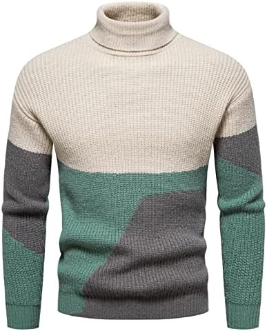 DuDubaby / Мъжки Есенно-Зимния Случайни Вязаный Обикновен Пуловер С Декоративен Модел