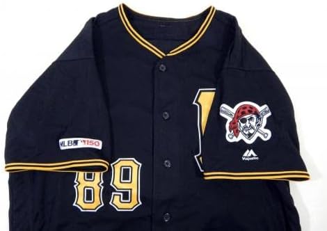 2019 Pittsburgh Pirates Йордания Comadena 89 Освободена игра на Ps Used Black Jersey 150 - Използваните в играта Тениски MLB