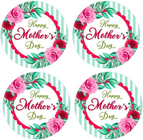 Етикети FLYAB Happy Mother ' s Day Labels, 1,5 Стикери с цветя за подарък етикет за Деня на Майката, Подарък етикети за Деня на Майката в фермерска къща за опаковане на подаръци, Пли?