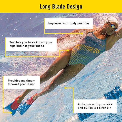 Дълги плаващи плавници FINIS за плуване и гмуркане с шнорхел – Проверете таблицата размери за правилен избор на
