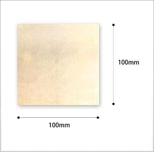 Z Създаване на дизайн Латунная табела-Метална Тонколистовая фолио Табела Мед метален лист Фолио Плоча 1,5 мм x 100 X 100