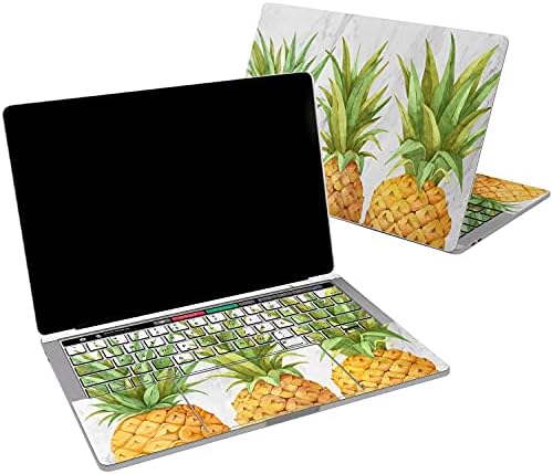 Vinyl обвивка Lex Altern е Съвместима с MacBook Air 13 инча Mac Pro 16 Retina 15 12 2019 2020 2018 Плодов Сив Мрамор Борова Тропически Хавайски Дизайн на Тъчпада, Калъф за лаптоп, Стикер на Клавиа