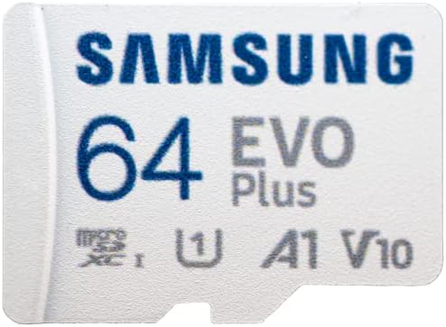 Карта microSD Samsung 64GB Evo Plus (10 опаковки EVO + Пакет) Карта с памет UHS-I SDXC клас 10 за телефон, таблет, екшън-камера