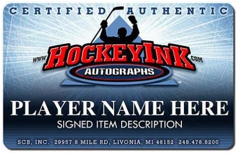 БИЛ ГЕРИН подписа шайбата Сейнт Луис Блус - за Миене на НХЛ с автограф