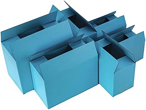 SHUKELE LPHZ914 5 бр./10 бр. Синя опаковъчна кутия 3 слой Кутия за съхранение на гофрирана хартия Подаръчни Аксесоари Малка