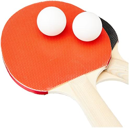 Комплект за тенис на маса Tobar с Разширяване на мрежата за всяка маса, Червено / Черно