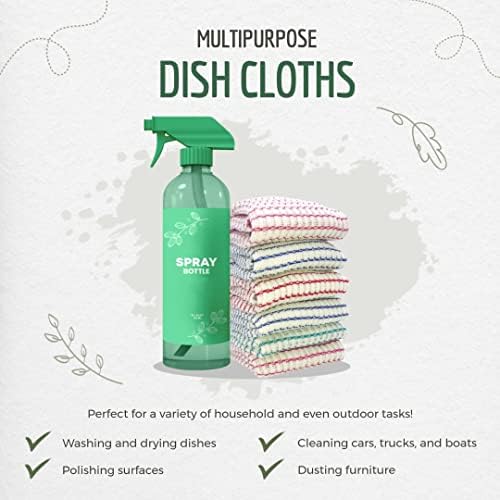 B53 6 Опаковки Текстурирани Разноцветни хартиени Кърпички за миене на съдове Кухненски Кърпи за миене, избърсване на прах и битова химия