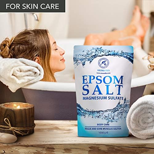 Вана с английска сол 175 Мл - Чист и естествена английска сол 5 х 35 грама - Концентриран магнезиев сулфат - Успокоява и облекчава болката в мускулите - Грижа за тялото - ?