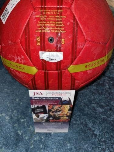 Пол Погба Подписа Официален Футболна топка Манчестър Юнайтед Франция JSA VV 93814 - Футболни топки С Автографи