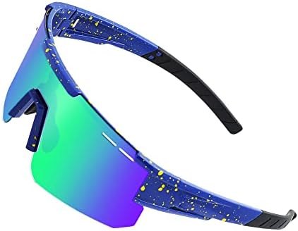 Поляризирани Слънчеви Очила за Жени и Мъже, Защита UV400 Спортни Слънчеви Очила за Бейзбол Риболов Колоездене Джогинг Голф