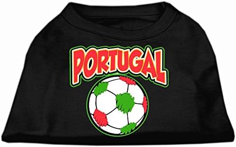 Тениска Mirage Pet Products Portugal С Трафаретным принтом по Футбол, Средна, Черна