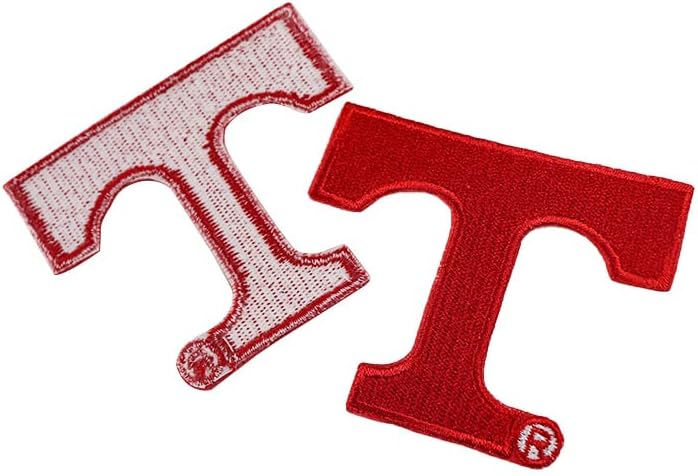 Който привлича вниманието нашивка с логото под формата на буквата Т и червен цвят, за да персонализирате вашата облекло и аксесоари | Гладящие букви на нашивках | Ле