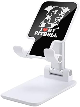 I Love My Pitbull Поставка за мобилен Телефон Сгъваем Държач За Телефон Регулируема Поставка За Телефон Аксесоари
