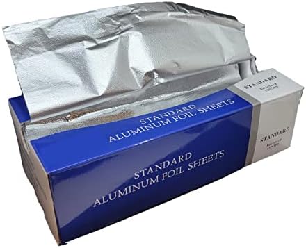 Предварително нарязани листа алуминиево фолио, изскачащи листове от фолио, 12x12 инча, кутия за 500 листа (1)