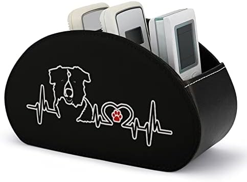Модерен Притежателя на дистанционното управление Border Collie Heartbeat с 5 Отделения, Изкуствена Кожа, Многофункционална Офис