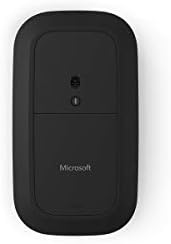 Модерна мобилна мишка Microsoft, черно - Удобна конструкция за използване от дясната / лявата ръка с метален скрол колело, безжична,