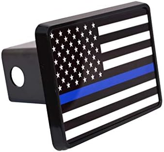Тънка Синя Линия Флаг на Кутията Сцепного устройство на Ремаркето Штепсельная Вилица US Blue Lives Matter Полицай Правоприлагащите органи
