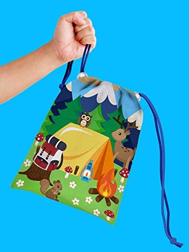 Чанти дантела прозорци за туризъм и приключения, детски аксесоари за рожден ден, торбички за подаръци, 10 x