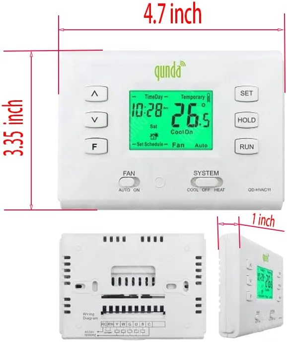 Програмируем термостат с LCD дисплей За контрол на температурата на отопление и охлаждане - Лесна инсталация за централен