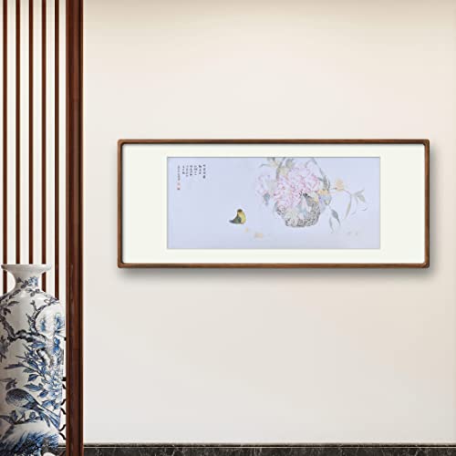 Magnolia Fragrans Цвете, Птица, Бамбук Кошница Китайска Живопис Ръчно Рисувани Стенни Изкуството на Източна Четка За Миене на Мастило