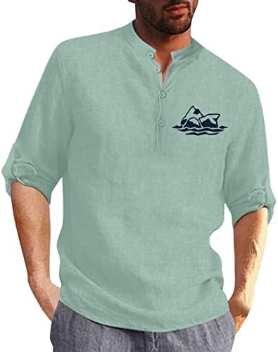Мъжка риза с принтом дракон, есенно-зимни ежедневни ризи с принтом, модерен топ, блуза, риза, тениска однотонная
