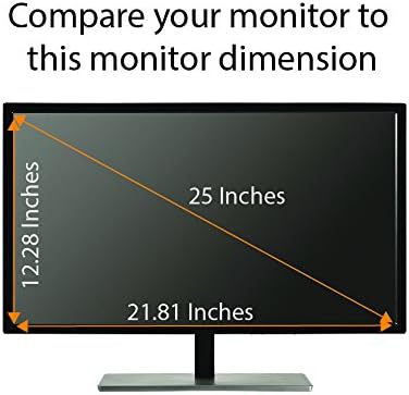 Защитно фолио за екрана със защита от синя светлина (3 опаковки) за 25 инча (екранът се измерва по диагонал) Монитор настолен компютър. Отфильтруйте