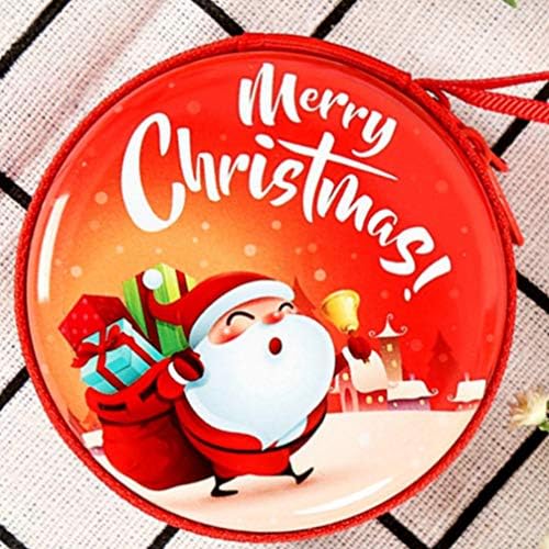 Hemoton 12 бр. чанта за съхранение от калай, мультяшная Коледна елха, висящи декор, чанта за съхранение, портфейл за монети за Коледно