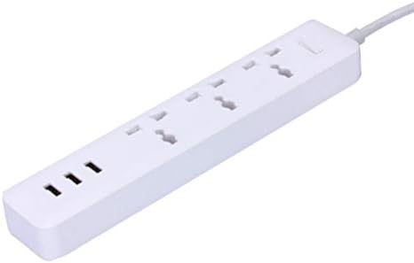 Мрежов филтър DOITOOL USB Power Strip, 3 Контакта с 3 Порта USB-зарядно устройство за телефони и таблети, удължителен кабел USB-изхода