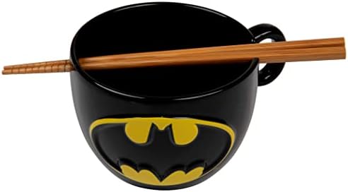 Символ на DC Батман Прилеп Купа за Рамена с Пръчици за хранене