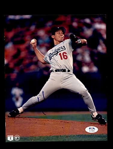 Хидео Nomo PSA DNA Подписа Снимка с автограф 8x10 Dodgers - Снимки на MLB с автограф