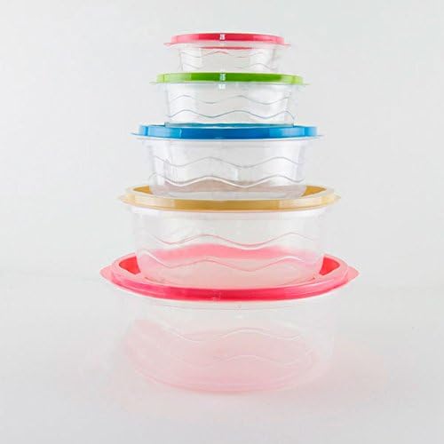 5ШТ Пластмасови Прозрачни Запечатани По-Ясни устойчиви на вода Квадратни Кутии За Съхранение на Хранителни Продукти за Кухненски Съдове