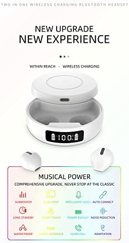Loluka Мини Безжичната Слушалка Малки Bluetooth Слушалки с led дисплей Електрически Слушалки гледане на музика от мобилен телефон за съня на ваша страна, бягане, тренировки