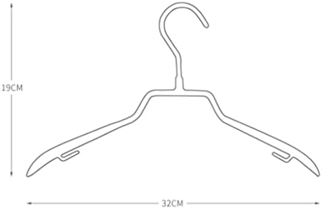 Метална закачалка с покритие от бяло PVC, Нескользящая закачалка със защита от отпечатъци (Цвят: D, размер: 32 *19 см)