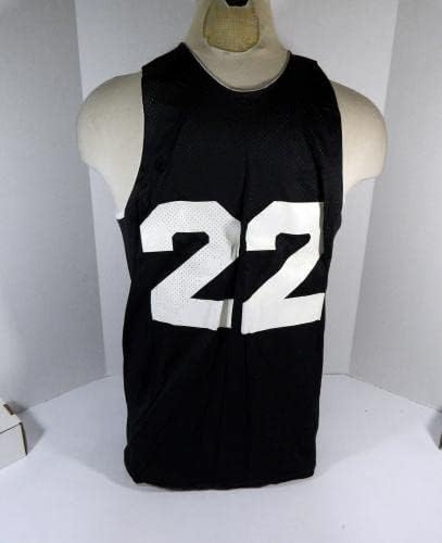 На 1990-те години Атланта Хоукс №22 Пусна Черно-Бяла обучение фланелка XL DP44727 - Използвана игра в НБА