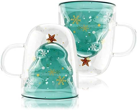 JASHII Красиви Чаши от Стъкло с двойни стени, Изолирани в Стъклена Чаша за Еспресо, Кафе, чаша, Чаша за чай, Чаша за мляко, най-Добрият подарък за офис и личен Рожден Ден -