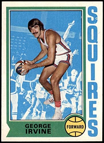1974 Topps 233 Джордж Ървин Вирджиния Squires (Баскетболно карта) EX / MT + Squires Вашингтон