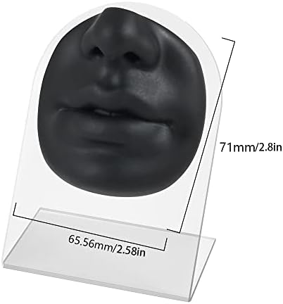 CHUANCI Мека Силиконова Модел на Устата и Носа, За да Пиърсинг Модел Лице Имитационный Дисплей Подпори Обучителни Инструменти