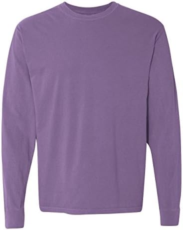 Удобни цветове на Дрехи-Оцветен Тяжеловесная Тениска с дълъг ръкав
