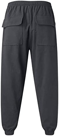 Отглеждане Подарък Мъжки Ежедневни Панталони Soild Свободни Памучни Зреещи Мъжки Панталони За Йога Лъч Панталони Широките Панталони Молив