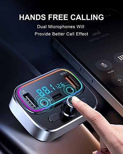 Bluetooth FM трансмитер за кола с Автомобилен Вентиляционным Дупка Обновен Скоба За Притежателя на телефона
