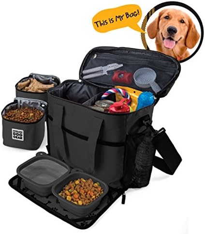 Чанта за мобилни кучета унисекс Week Away Bag MD/LG за кучета, черен, един размер един размер