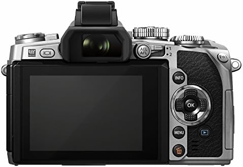 Olympus OM-D E-M1 16-Мегапикселова беззеркальная цифров фотоапарат с 3-инчов LCD дисплей (само корпуса) (сребриста с черно покритие)