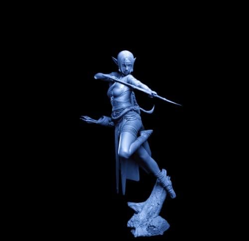 Колекция от модели от смола 1/24, Миниатюрна фигурка от смола Древна елфската Жена-Войн-Стрелец (в разглобено формата и неокрашенная)