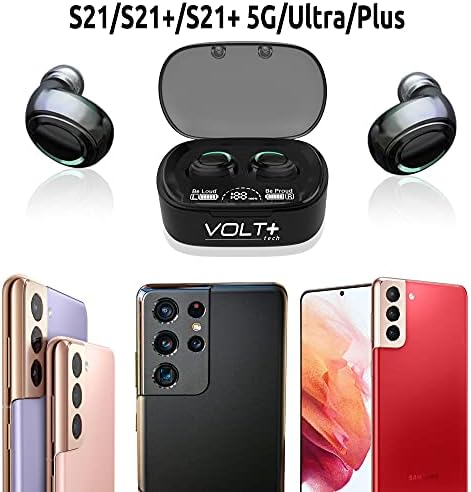 Безжични Bluetooth слушалки VOLT PLUS TECH, съвместим с Samsung Galaxy S22/S22 +/ULTRA/S21/S21 +/ULTRA/S20/S20 +/ULTRA/FE 5G,